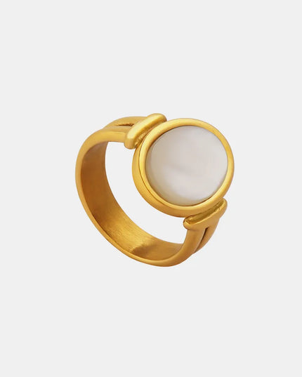 Vintage white seashell charming ring index finger ring accessory